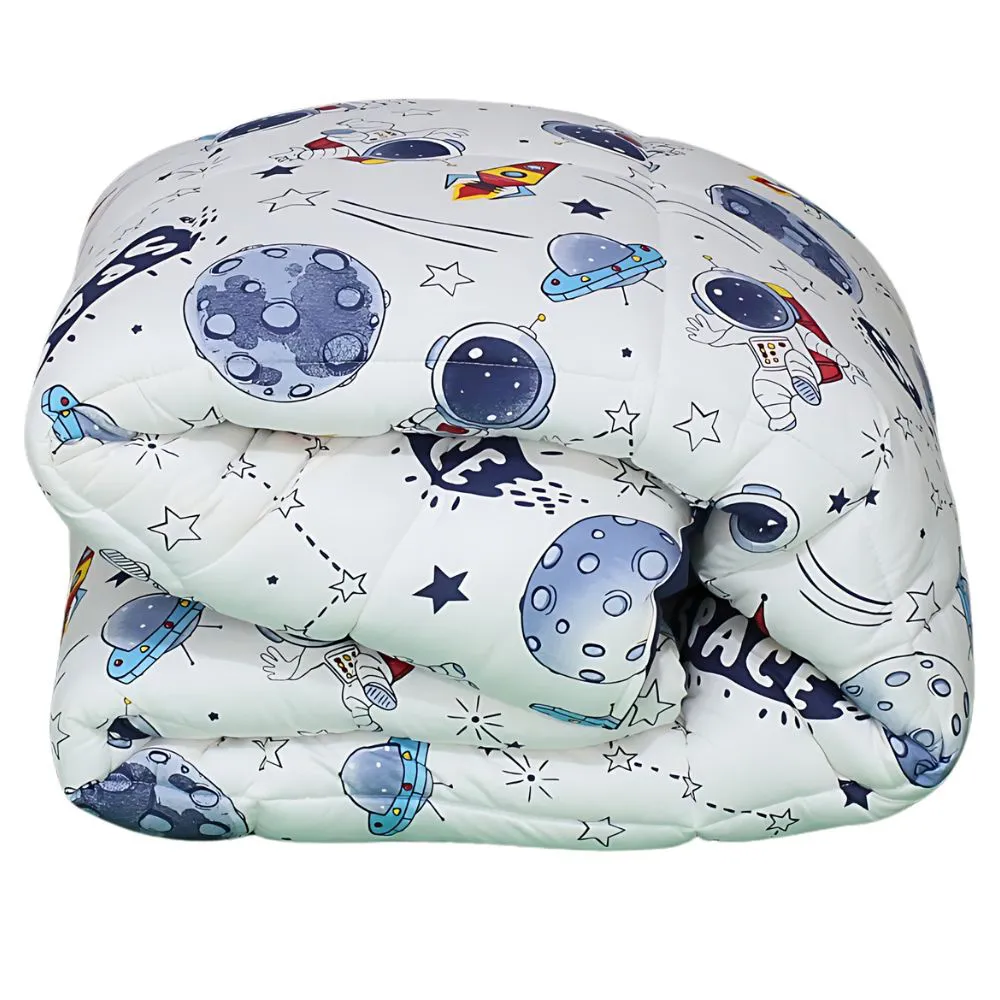 Edredom Solteiro - Malha 100% Algodão - Space