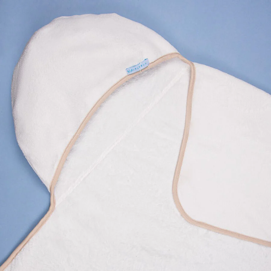 Toalha de Banho para Bebê - MicroFibra Alta Absorção - Bege